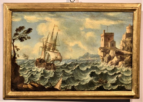 &quot;Stormy navy&quot; Orazio Grevenbroeck (Milan1676-Naples1739) - 